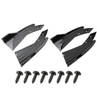 Car Rear Bumper Corner Protector, ABS, Universal Fit, Black or Carbon Fiber