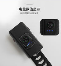 Aluminum Alloy T6 Bicycle Light with Battery Indicator, High Brightness, Dual Front Lights for Mountain Bikes (Plastic Model)