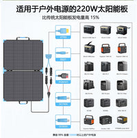 2-Fold Flexible Solar Panel 100W/200W/220W, Lightweight and Portable