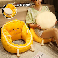 Lazy Sofa Cushion with Backrest for Floor Sitting