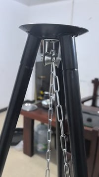 Portable Outdoor Tripod Grill, Fire Pit, Camping BBQ Tripod Hanging Stove