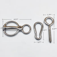 Stainless Steel Horse Rope Buckle Set of Three