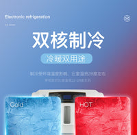 Car Refrigerator with Digital Temperature Control Dual-Core Cooling for Vehicles