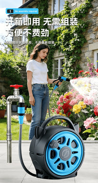 Garden Watering Gun with Hose for Flower Watering, Car Washing, and Floor Cleaning