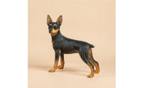 Doberman Sculpture Lifelike Doberman Statue Resin for Dog Lovers