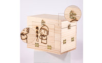 Bird Nesting Box with Viewing Panel Easy to Open Bird Nest House Secure