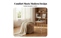 Square Pouf Plush Texture Floor pad Multifunctional for Families, Homeowners