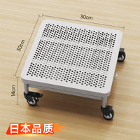 Rectangular Plant Pot Tray with Wheels and Water Collection