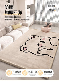 宝宝防摔爬行垫客厅加厚隔音儿童地毯卧室床边睡觉打地铺午睡垫子