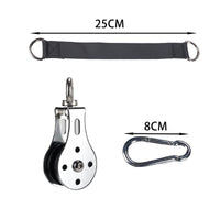 Heavy Duty Gym Pulley System Bracket Low Noise Wall Mounted Pulley Wheel Strength Training Accessory
