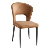 Curved spinerest Side Chair Nordic Design Home Furnishing Soft Upholstery