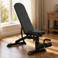 Adjustable Dumbbell Bench Padded Multifunctional Exercise Bench Steel Frame