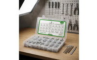 Labeled Compartments Socket Cap Screw and Nut Set Mixed Sizes Stainless Steel Hardware Kit Hex Key Set Rust Proof
