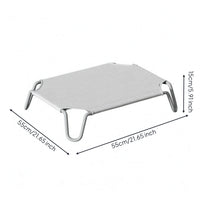 Elevated Pet Bed Breathable Textile Pet Cot Washable