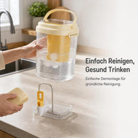Luxury Heat-Resistant Cold Water Pitcher with Faucet for Refrigerator, Fruit Tea, and Beverages