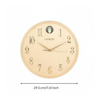 Wooden Cuckoos Clock Solid Wood Cuckoos Clock Silent Sweep Home Decor for Office