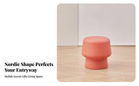 Toadstool Stool Simple Design Shoe Changing Stool Single-Piece Molding