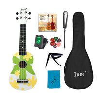 Colorful Ukulele Beginner-Friendly 21 Inch Ukulele Clear 4-String Sound-String Wooden Guitar Polished Finish