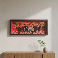 Chinese Design Relief Art Handmade 3D Desktop Decor