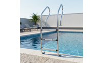 Pool Entry Ladder Stainless Steel Swimming Pool Ladder Anti-Slip for Villa, Hotel