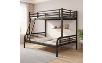 Sturdy Metal Bunk Bed Long-Lasting Bunk Bed with Ladder Safe Furniture Compact for Children, Dorm Room