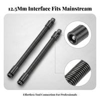 2 Pieces Black Spring Extension Rod Secure Fit Impact Wrench Extension Rod
