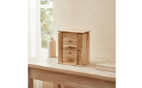 Jewelry Box with Drawers Stable Jewelry Box with Mirror Standing Desktop Vanity Organizer for Girls, Dressing Table
