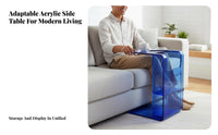Rolling C-Table Mobile with casters Nightstand Modern Aesthetic for Young Adults