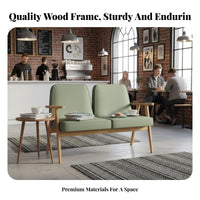 Wooden Frame Sofa and Table Group adaptable grouping Cafe Furniture Modern Minimalist look Comfortable Upholstered paddings