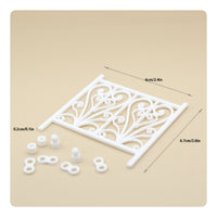 Miniature Iron Fence Architectural Scale Fence Model Decorative for Sand Table