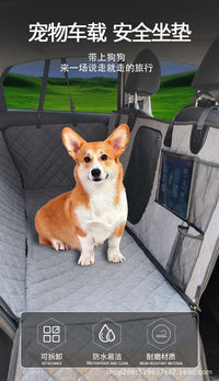 Waterproof Car Rear Seat Pet Cover for Medium Dogs, Breathable, Oxford Fabric, Washable