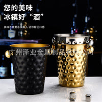 不锈钢加厚冰桶KTV酒吧用品香槟桶商用装冰块粒桶创意啤酒红酒桶