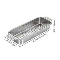 Sink Drain Basket with Extendable Frame Expandable Kitchen Tool Dishwasher Safe