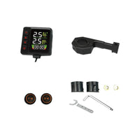 Tire Pressure Gauge, cordless Motorcycle TPMS, immediate alert, LCD Display, Waterproof, Two-Wheeler