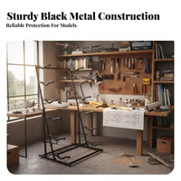 Adjustable RC Plane Storage Rack Space Saving RC Airplane Storage Rack High Load Capacity Model Airplane Display Stand Heavy-Duty Construction for Hobbyists, Indoor, Hobby Room, Showroom, Garage
