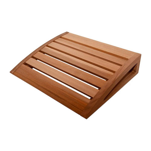 Sauna Backrest with Non-Slip Pads Water-Resistant Wooden Backrest Comfortable