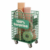 Exercise Mat Storage Storage Bin 360° Wheels Exercise Mat Rolling Bin Polished
