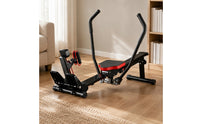 Folding Rowing Machine Foot Straps Foldable Rowing Machine Stable Base Exercise Rower