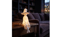 Enchantress on Witch's Riding Implement Ornament Dangling Enchantress on Witch's Riding Implement Whimsical Shelf Sitter for Mantel, Windowsill