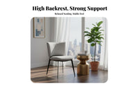 Curved rear Armchair High rearrest Seating Furniture Sophisticated Design Sturdy Construction for Homeowners, Readers, Cafe