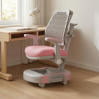 Adjustable Study Chair Armrests Kids Desk Chair Wheels for Students