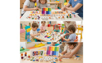 Early Learning Color Sorting Toy with Cards Double-Sided Number Matching Game Smooth Counting and Matching Game Preschool for Toddlers