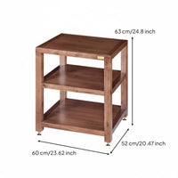 Solid Wood Audio Rack Sturdy Construction Audio Component Rack Heavy Duty Wooden Amplifier Cabinet for Home Theater Enthusiasts, Listening Room