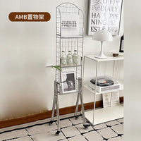 Nordic Style Iron Shelving Unit, DIY Assembly, Electroplated