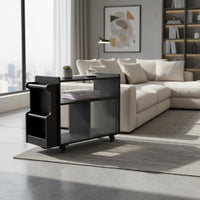 Rolling Side Table Multi-Functional Storage Trolley Space-Saving