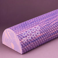 EVA Half-Round Foam Roller Firm Half-Round Roller with Textured Surface Lightweight Non-Slip for Yogis, Athletes, Mindful Movement Practice, Stretching, Physical Rehabilitation, Home Gym