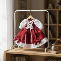 Doll Dress British Style OB24 Doll Outfit Three-Dimensional Shape for Collection