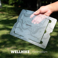WELLHIKE徒步卡片折叠小桌迷你收纳轻量化便携solo茶几野餐桌子