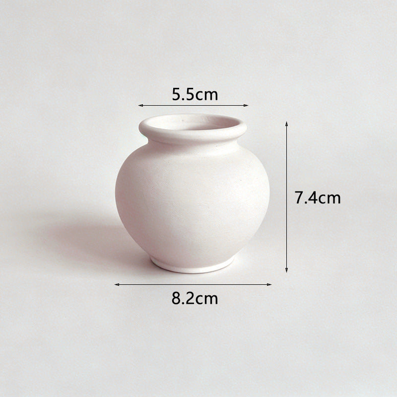 Wht Pottery Round