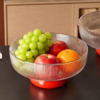 2-in-1 Fruit Colander Bowl High Clarity Snack Dish for Party